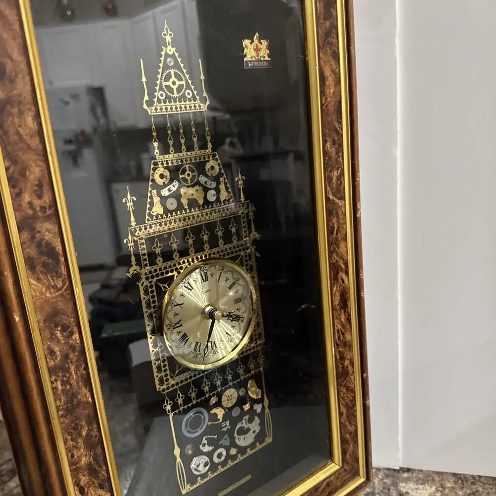 Vintage Quartz London Big Ben Wall Clock Steampunk Clock Made In UK London